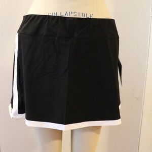 NEW Fila Black Blue White Platinum Active Skort Size Large